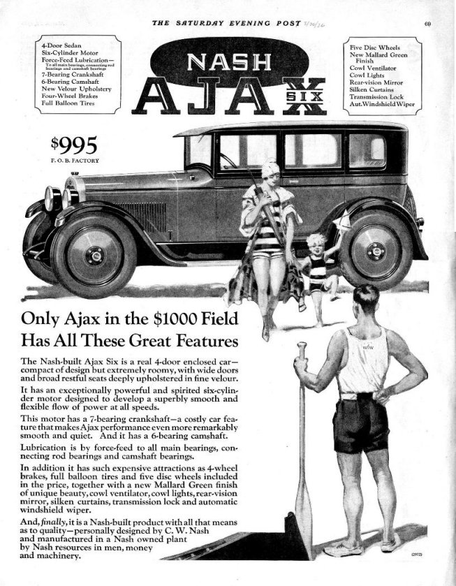 1926 Nash Auto Advertising